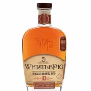 whistle pig 10 year rye whiskey