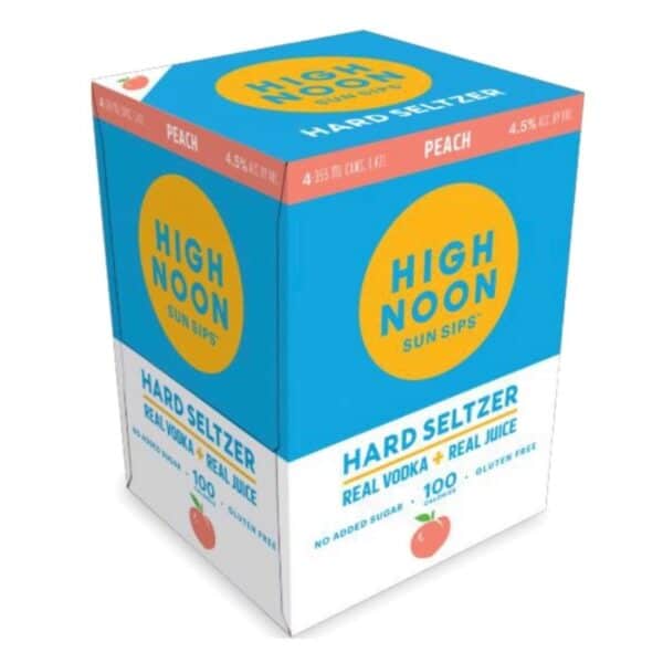 High Noon Peach Seltzer For Sale Online
