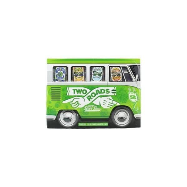 two roads hoppy beer bus 12 pack variety cans - beer for sale online