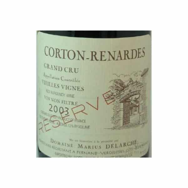 domaine marius delarche corton renards 2003 - red wine for sale online