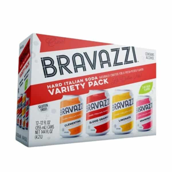bravazzi italian soda variety pack - hard soda for sale online