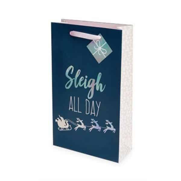 sleigh all day 2 bottle wine bag - gift wrapping for sale online