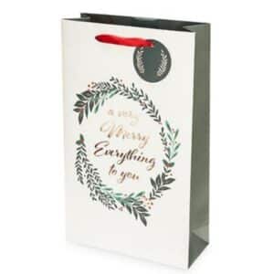 a very merry everything two bottle gift bag - gift wrapping for sale online