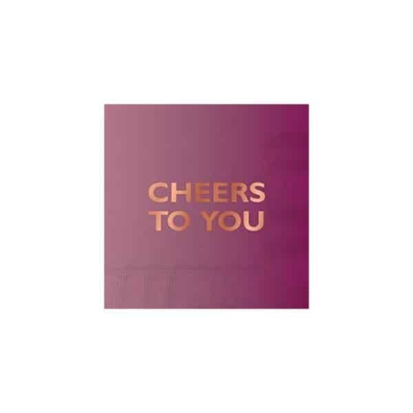 cheers to you cocktail napkins - cocktail napkins for sale online