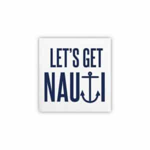 lets get nauti cocktail napkin for sale online