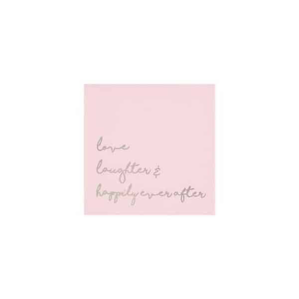 love laughter and happily ever after cocktail napkins - cocktail napkins for sale online