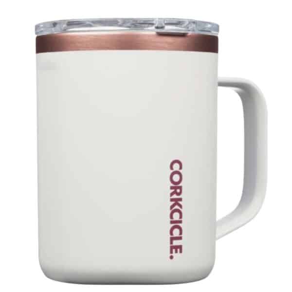 corkcicle mug vip 16oz. white and rose gold - corkcicle for sale online