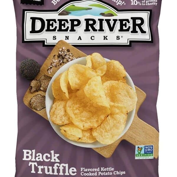 deep river black truffle chips