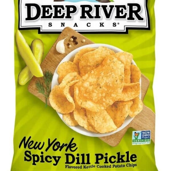 deep river spicy dill pickle chips
