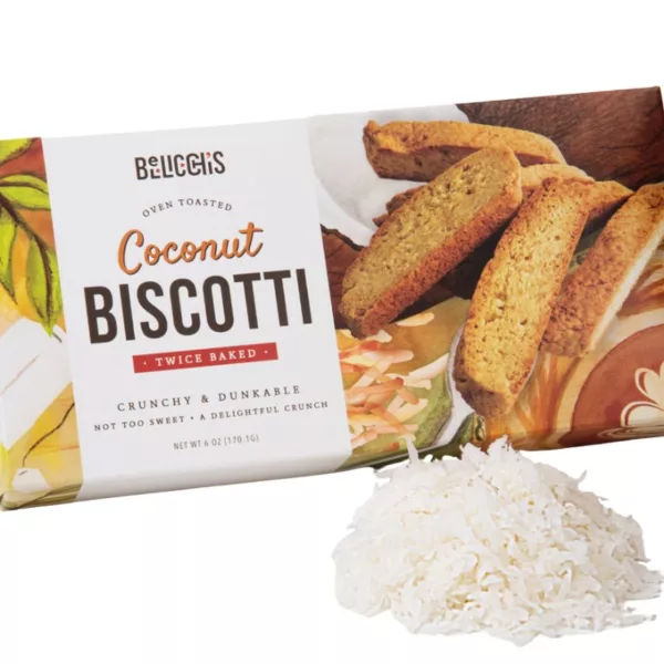 BISCOTTI TOASTED COCONUT 6oz