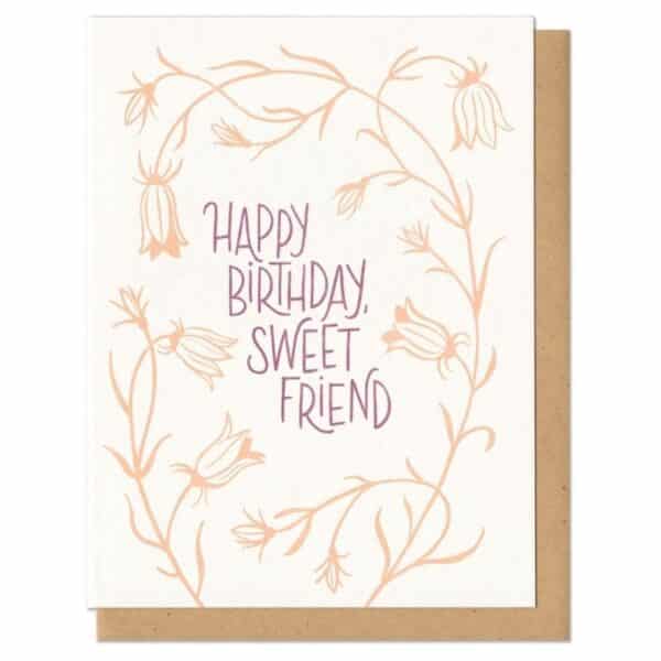 happy birthday sweet friend greeting card - greeting cards for sale online