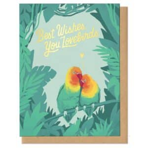 best wishes you love birds greeting card - greeting cards for sale online