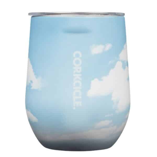 corkcicle stemless wine glass daydream clouds - corkcicle for sale online