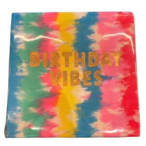 birthday vibes napkins