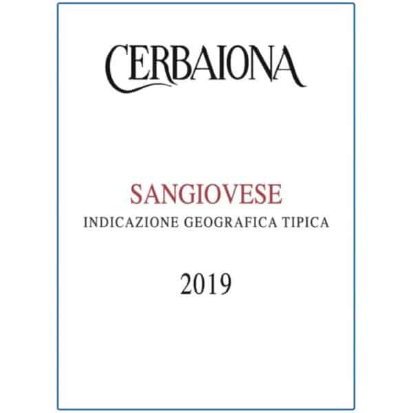cerbaiona sangiovese 2019 - red wine for sale online
