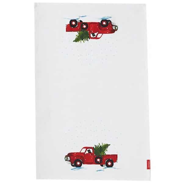 holiday truck tea towel stonewall kitchen - tea towel for sale online
