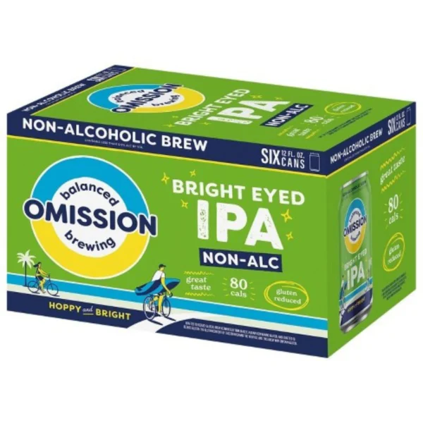 omission brewing bright eyed ipa - non-alcoholic beer for sale online