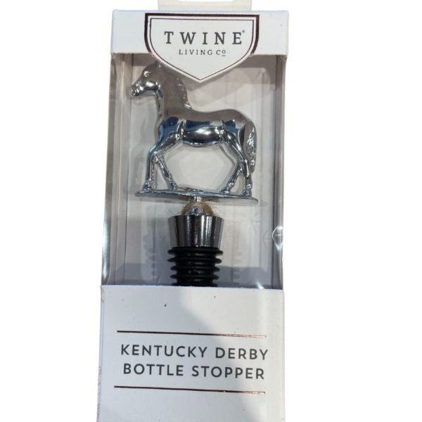 kentucky derby horse bottle stopper